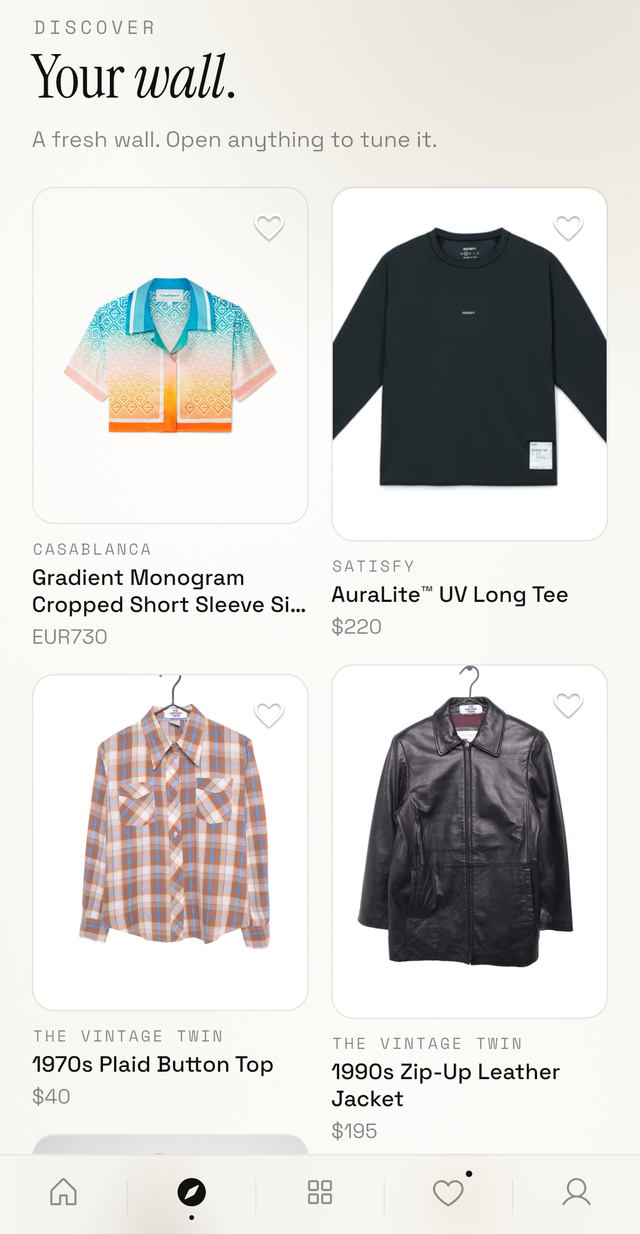 Discover: your wall of matched pieces